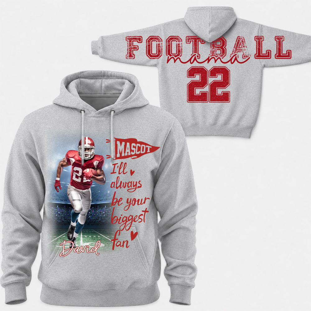Football Mama - Personalized Shirt For Football Lover - Custom Photo Football Player NA04