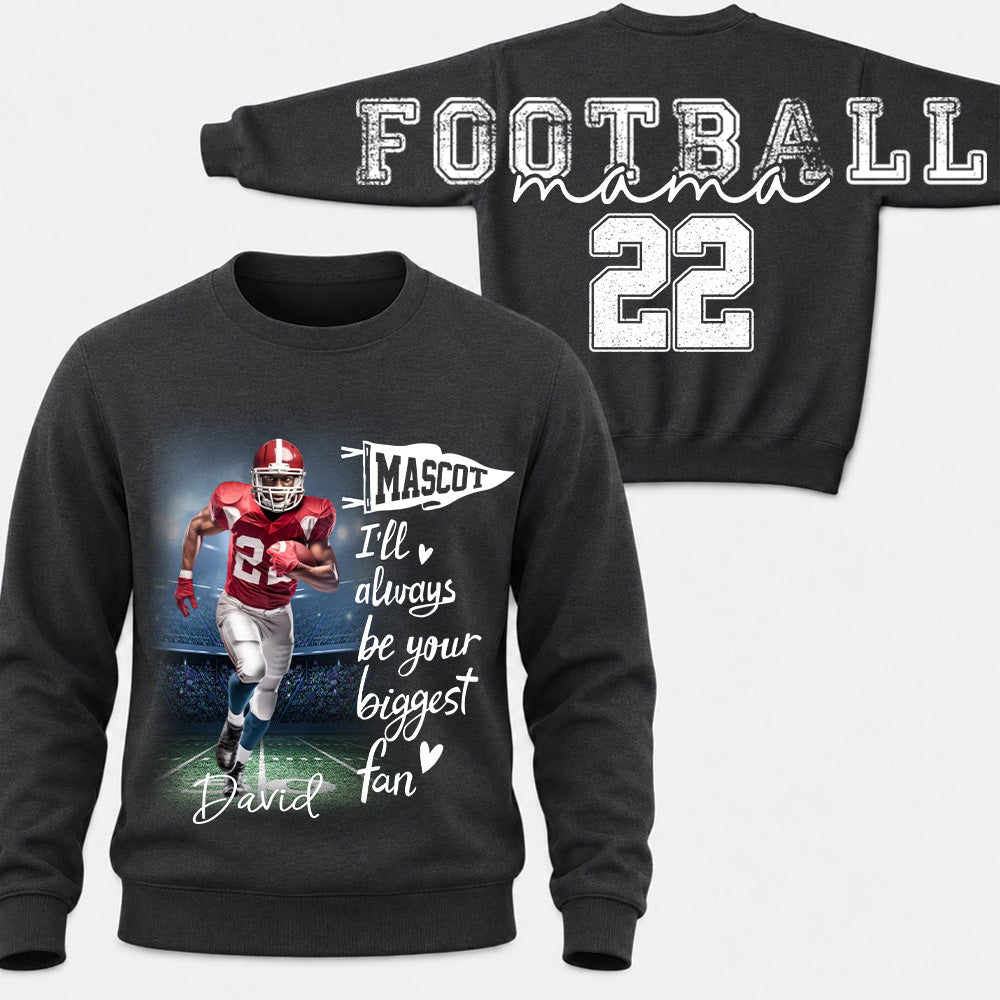 Football Mama - Personalized Shirt For Football Lover - Custom Photo Football Player NA04