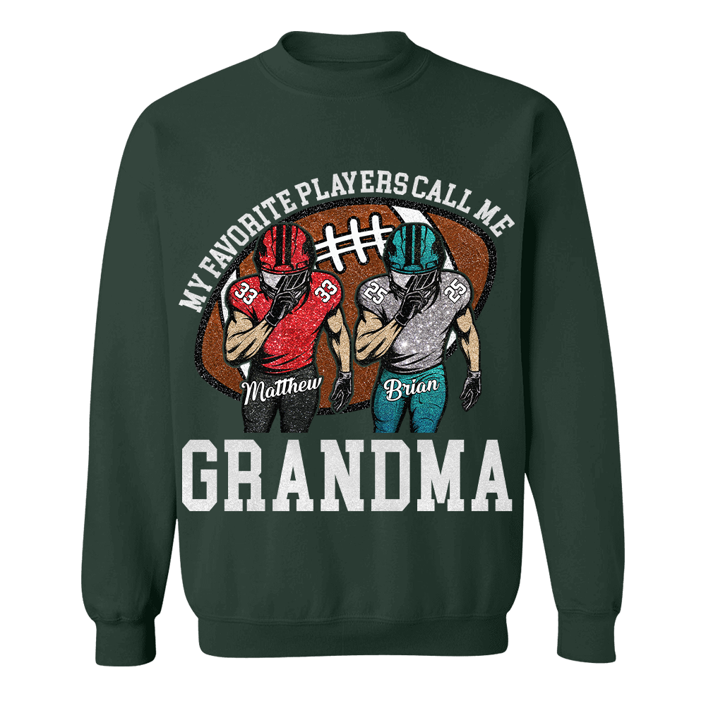 My Favorite Player Call Me Mom Grandma Personalized Football Mom Grandma Shirt Gift For Sport Family T1807