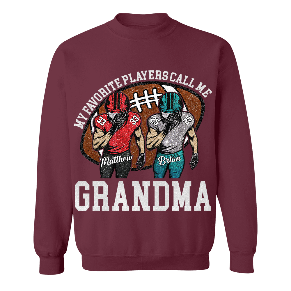 My Favorite Player Call Me Mom Grandma Personalized Football Mom Grandma Shirt Gift For Sport Family T1807