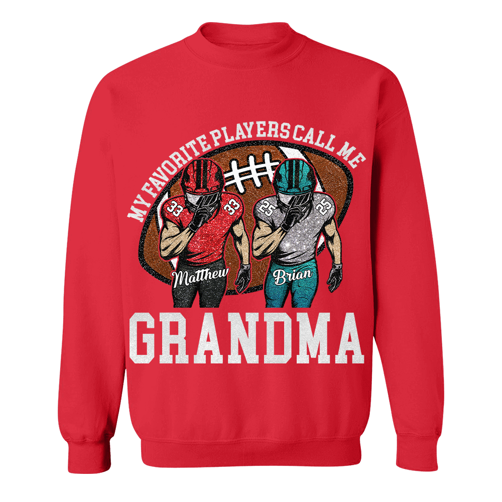 My Favorite Player Call Me Mom Grandma Personalized Football Mom Grandma Shirt Gift For Sport Family T1807