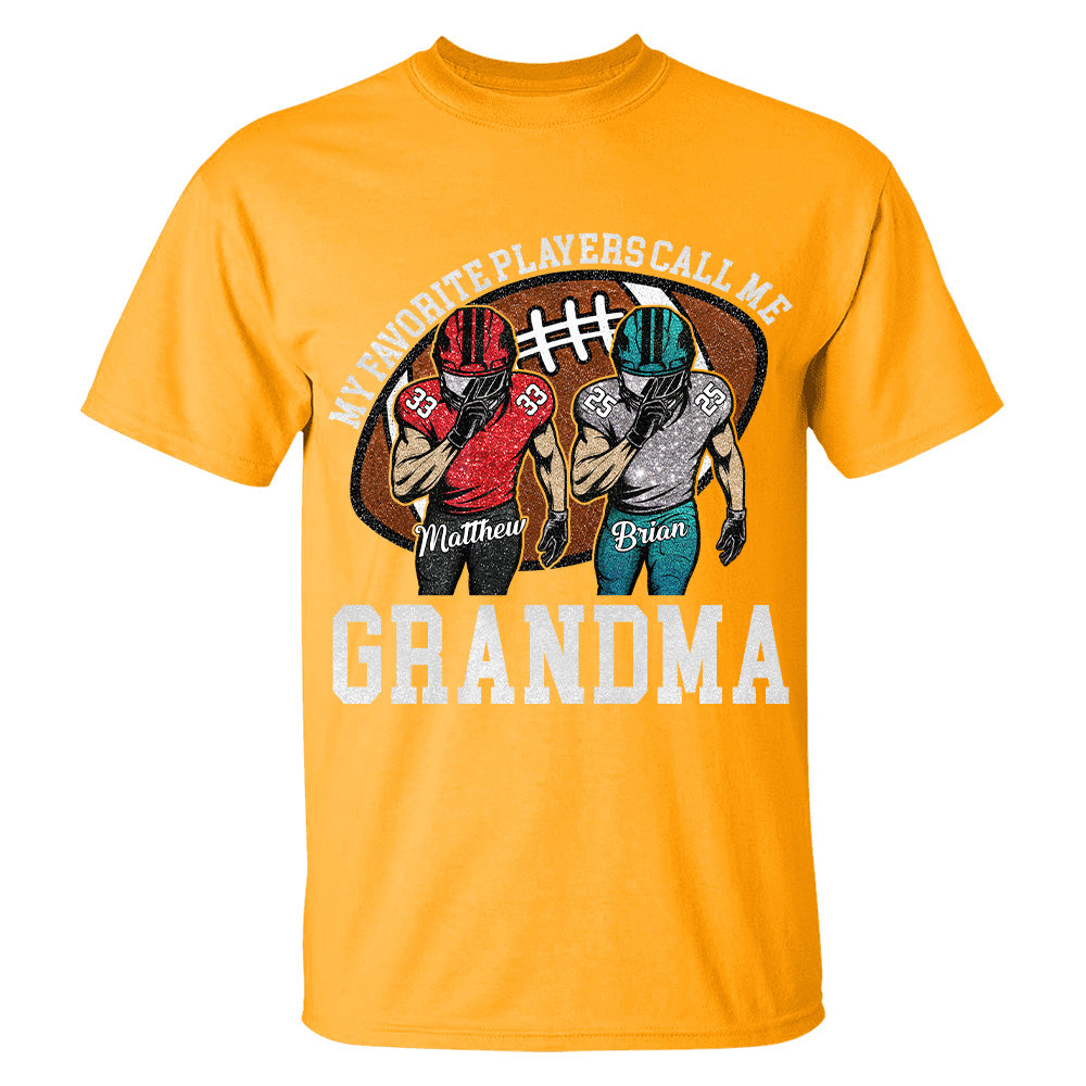 My Favorite Player Call Me Mom Grandma Personalized Football Mom Grandma Shirt Gift For Sport Family T1807