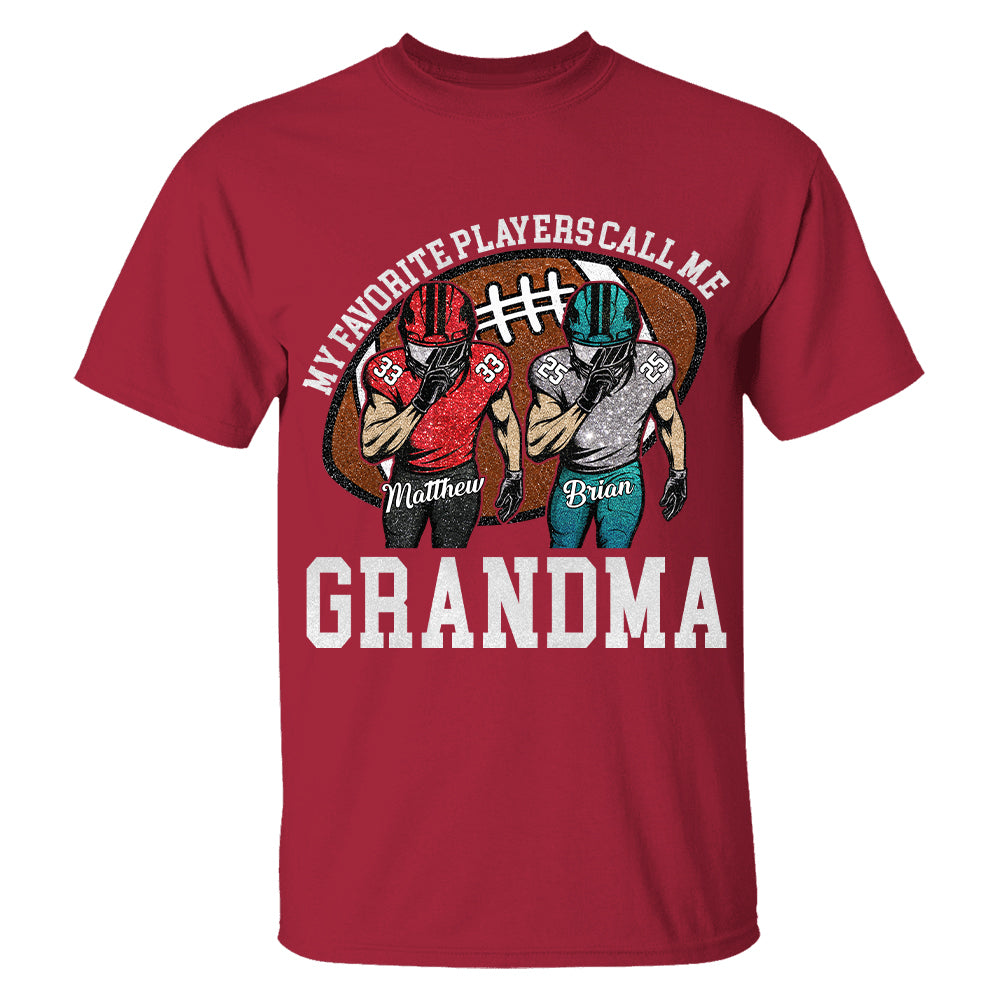 My Favorite Player Call Me Mom Grandma Personalized Football Mom Grandma Shirt Gift For Sport Family T1807