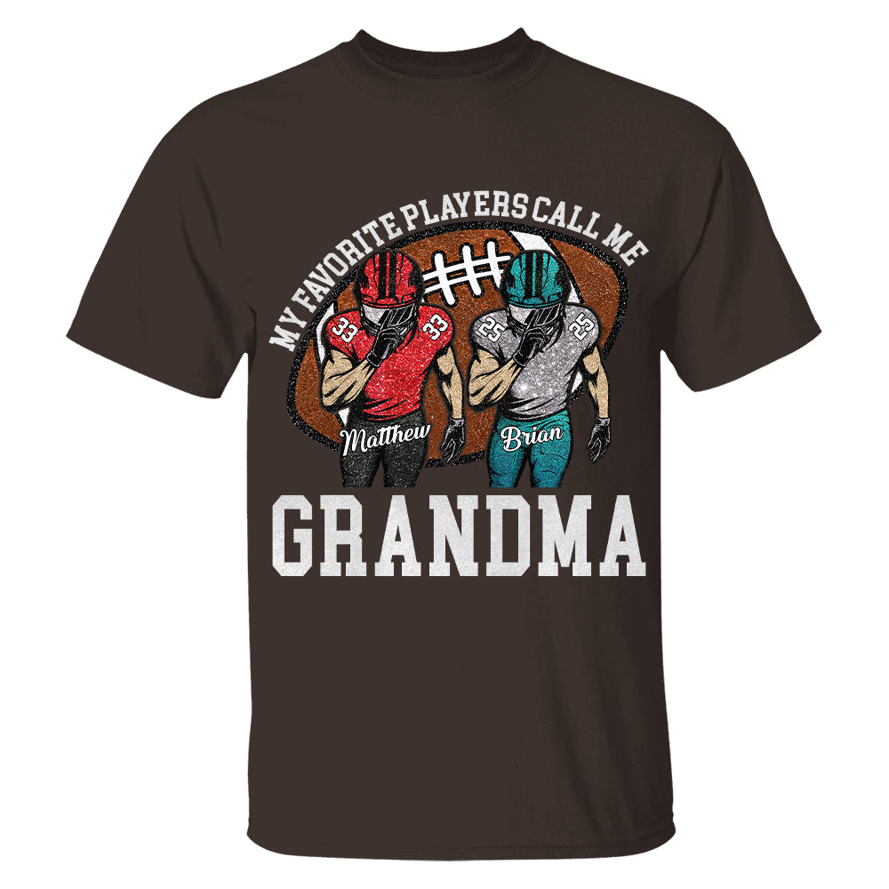My Favorite Player Call Me Mom Grandma Personalized Football Mom Grandma Shirt Gift For Sport Family T1807