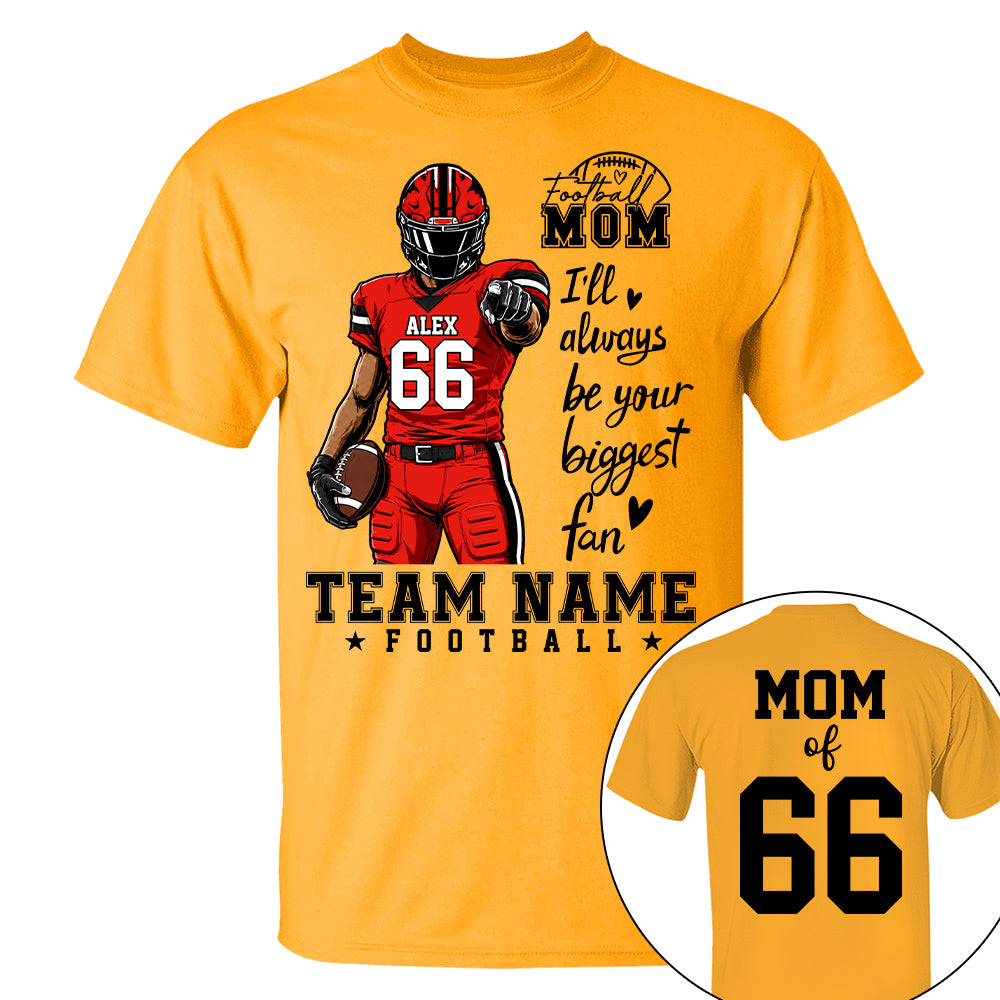 Personalized American Football Mom Shirt - Football GameDay Custom Shirt For Mom, Dad, Family