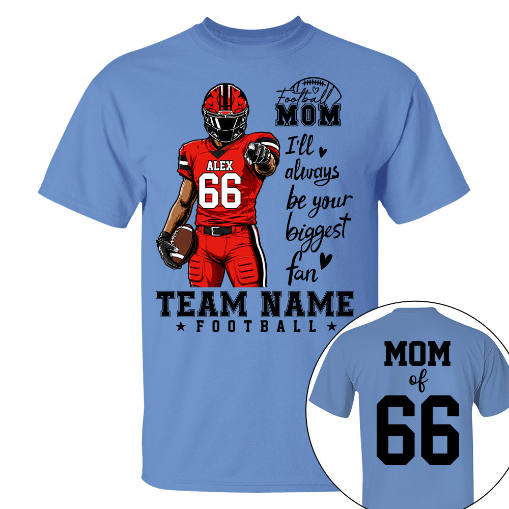 Personalized American Football Mom Shirt - Football GameDay Custom Shirt For Mom, Dad, Family