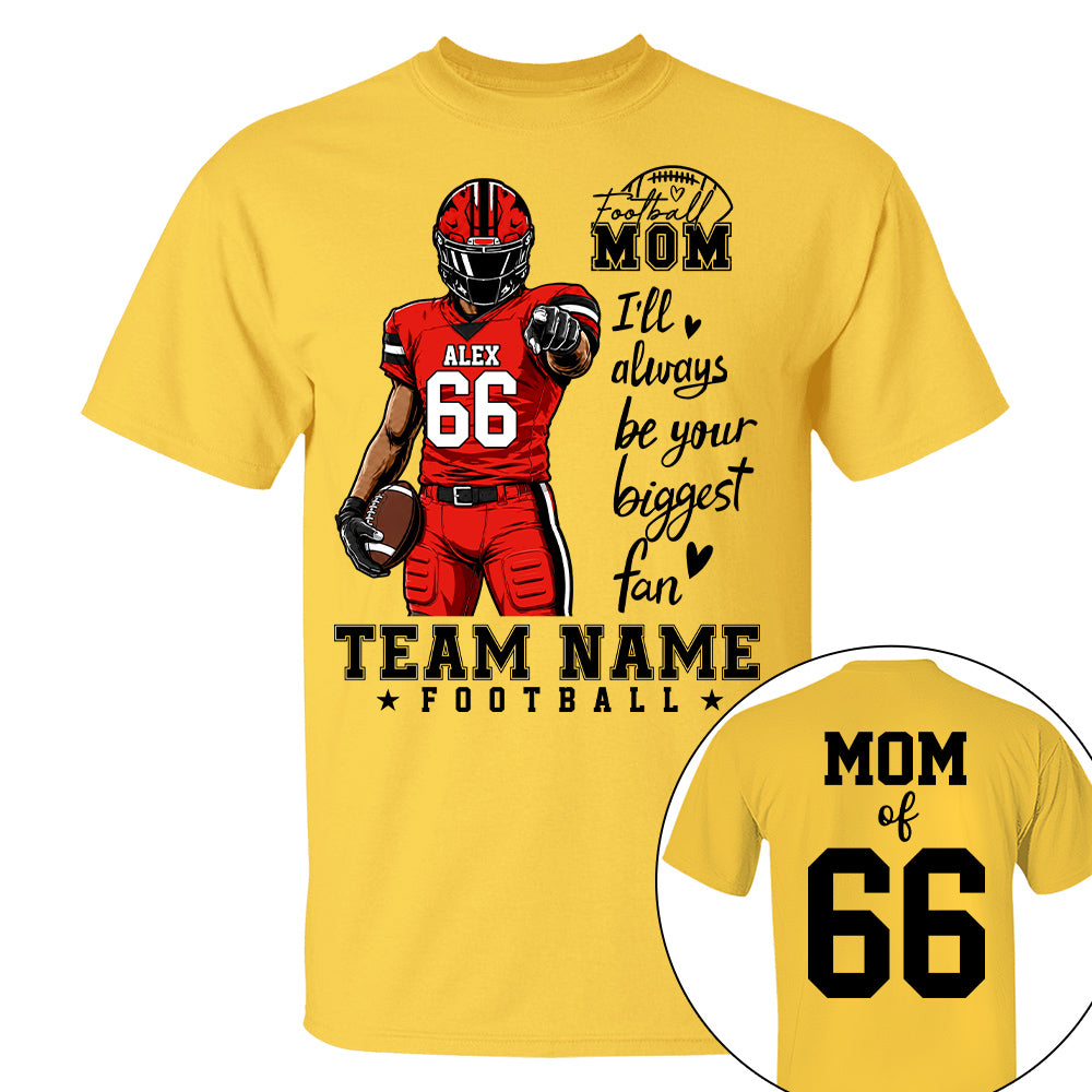 Personalized American Football Mom Shirt - Football GameDay Custom Shirt For Mom, Dad, Family
