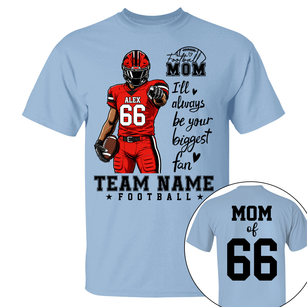 Personalized American Football Mom Shirt - Football GameDay Custom Shirt For Mom, Dad, Family