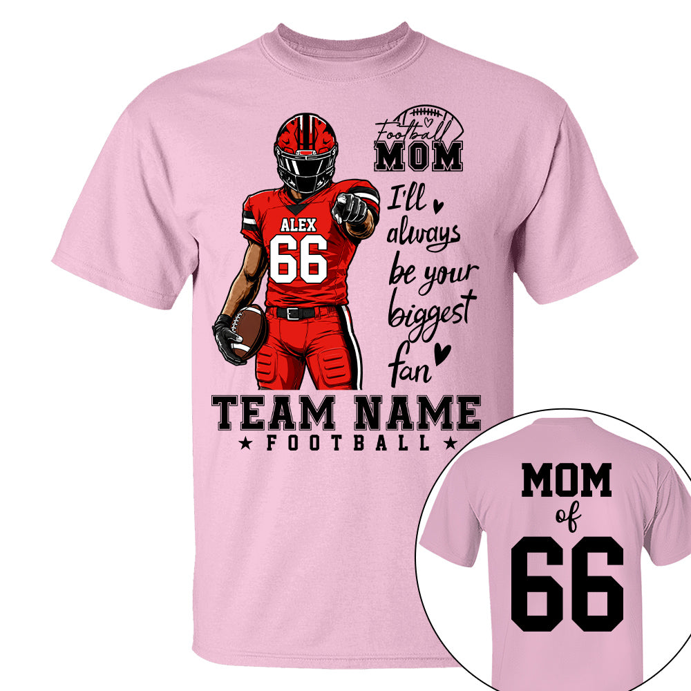 Personalized American Football Mom Shirt - Football GameDay Custom Shirt For Mom, Dad, Family