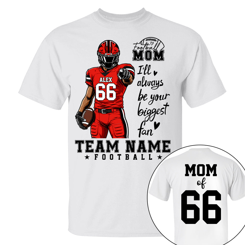 Personalized American Football Mom Shirt - Football GameDay Custom Shirt For Mom, Dad, Family