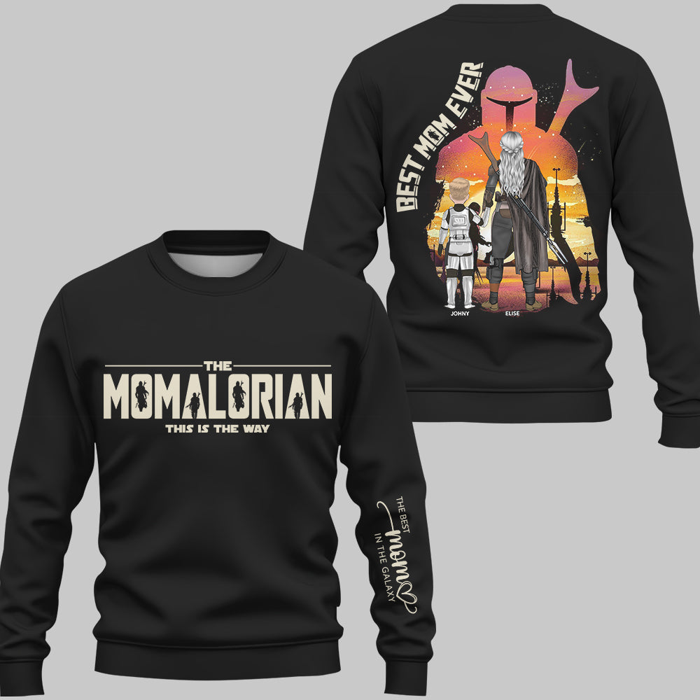 The Momalorian - Best Mom Ever - Personalized Shirt Gift For Mom - Custom Mother's Day Gift 2026 T1807 VH01