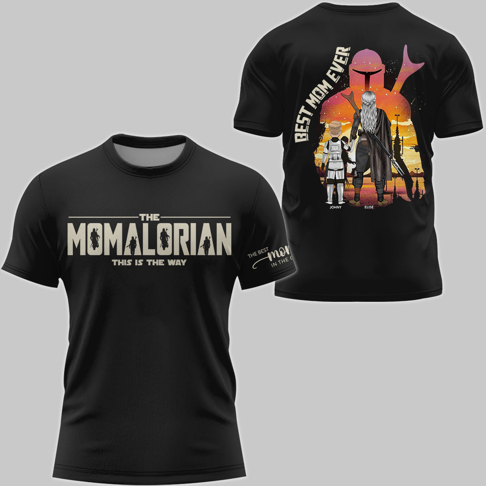 The Momalorian - Best Mom Ever - Personalized Shirt Gift For Mom - Custom Mother's Day Gift 2026 T1807 VH01