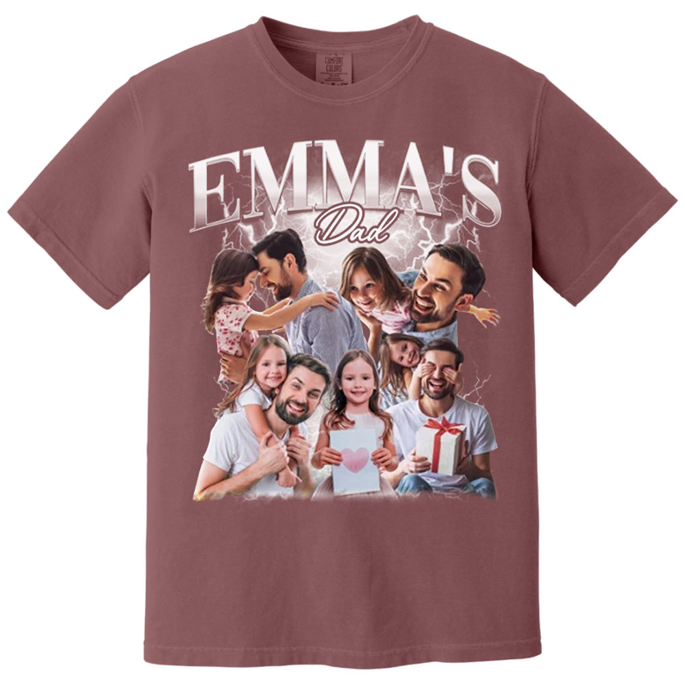Fathers Day Gift From Daughter, Customized Dad Own Bootleg Rap Tee Shirts, Custom Vintage Shirt
