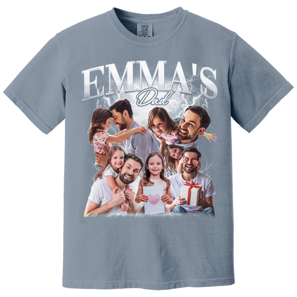 Fathers Day Gift From Daughter, Customized Dad Own Bootleg Rap Tee Shirts, Custom Vintage Shirt