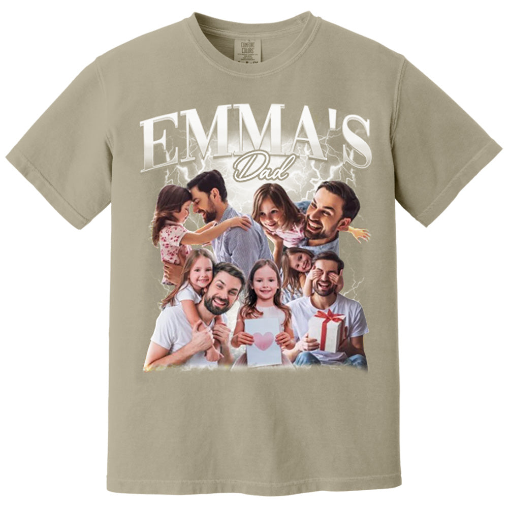 Fathers Day Gift From Daughter, Customized Dad Own Bootleg Rap Tee Shirts, Custom Vintage Shirt