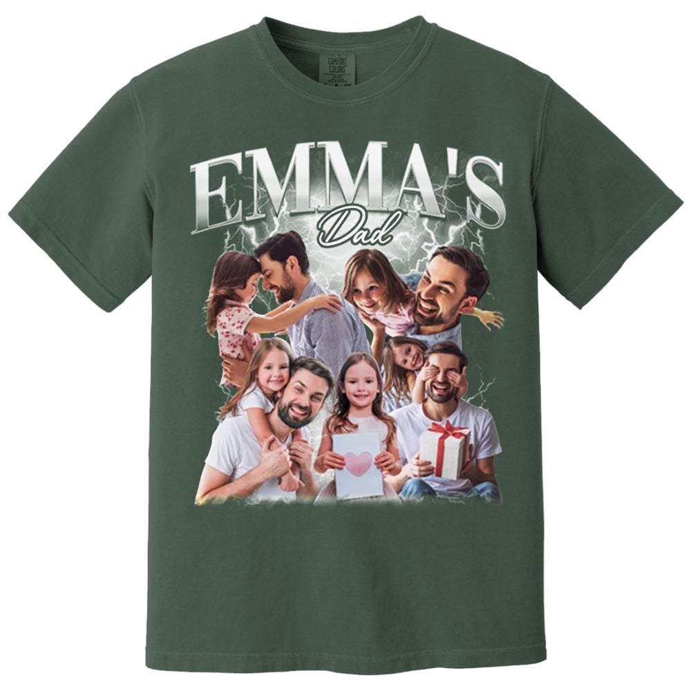 Fathers Day Gift From Daughter, Customized Dad Own Bootleg Rap Tee Shirts, Custom Vintage Shirt