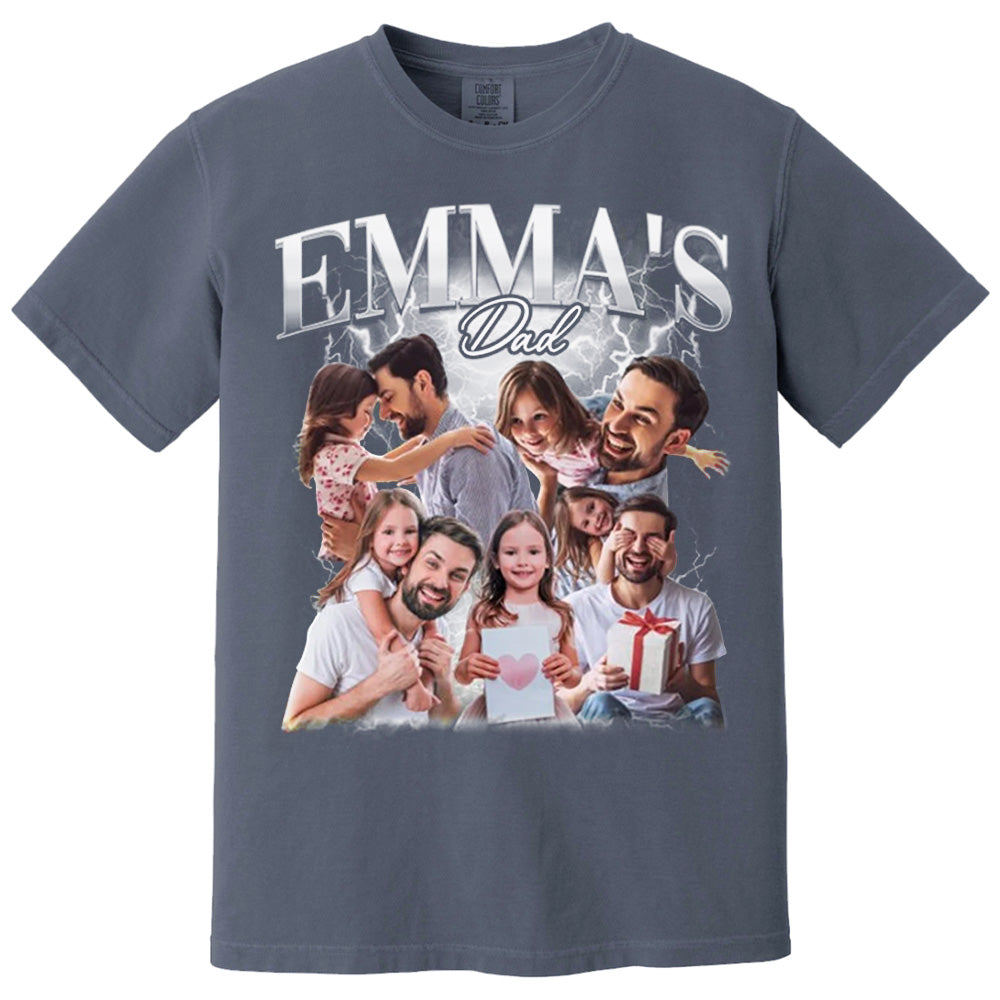 Fathers Day Gift From Daughter, Customized Dad Own Bootleg Rap Tee Shirts, Custom Vintage Shirt