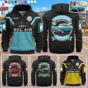 This Is How I Roll - Custom Photo Classic Car Personalized Hoodie Half Zipper - Custom Vehicle Shirt K1702 MT2