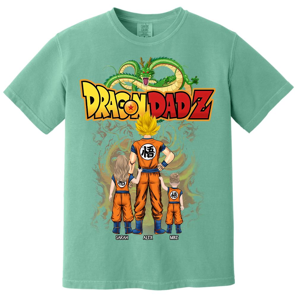 Custom Best Dad Saiyan Shirt, Dragon Dad  Shirt Gift For Father's Day L0411 Hv01