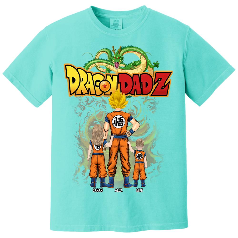 Custom Best Dad Saiyan Shirt, Dragon Dad  Shirt Gift For Father's Day L0411 Hv01