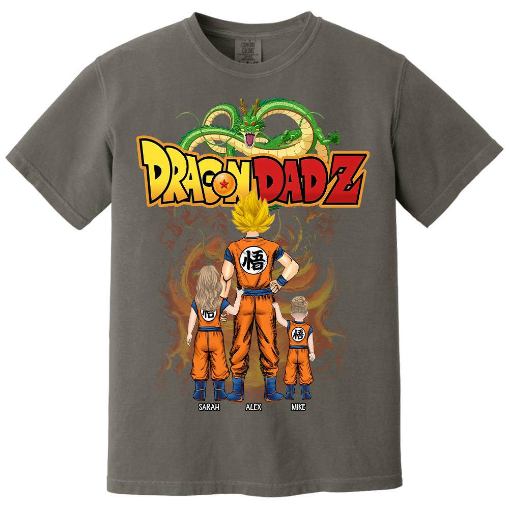 Custom Best Dad Saiyan Shirt, Dragon Dad  Shirt Gift For Father's Day L0411 Hv01