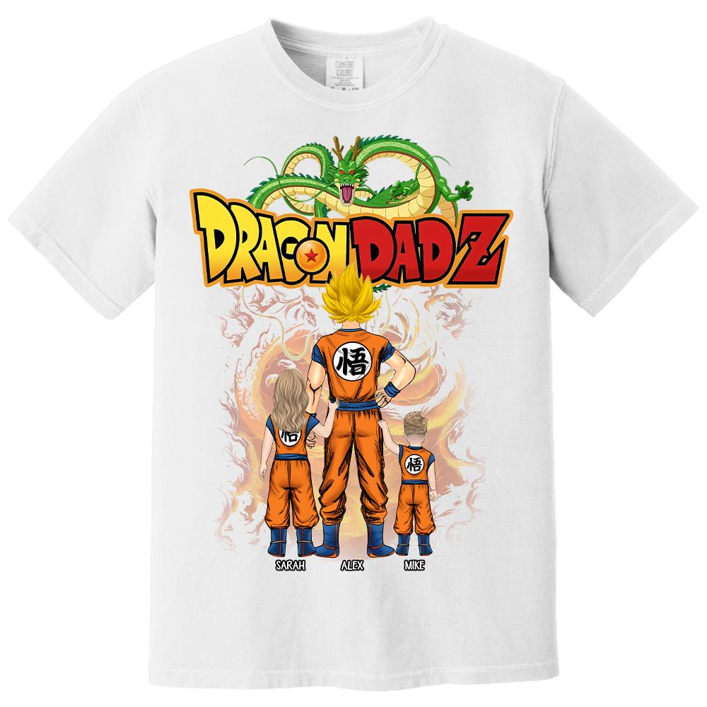 Custom Best Dad Saiyan Shirt, Dragon Dad  Shirt Gift For Father's Day L0411 Hv01