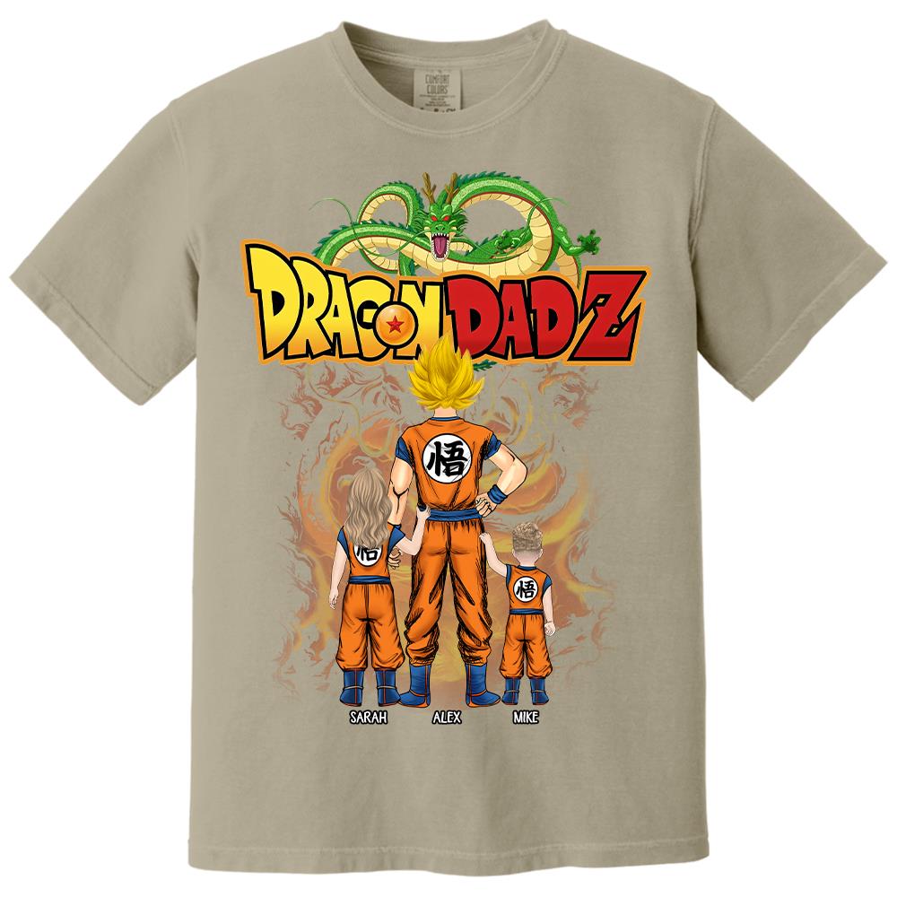 Custom Best Dad Saiyan Shirt, Dragon Dad  Shirt Gift For Father's Day L0411 Hv01