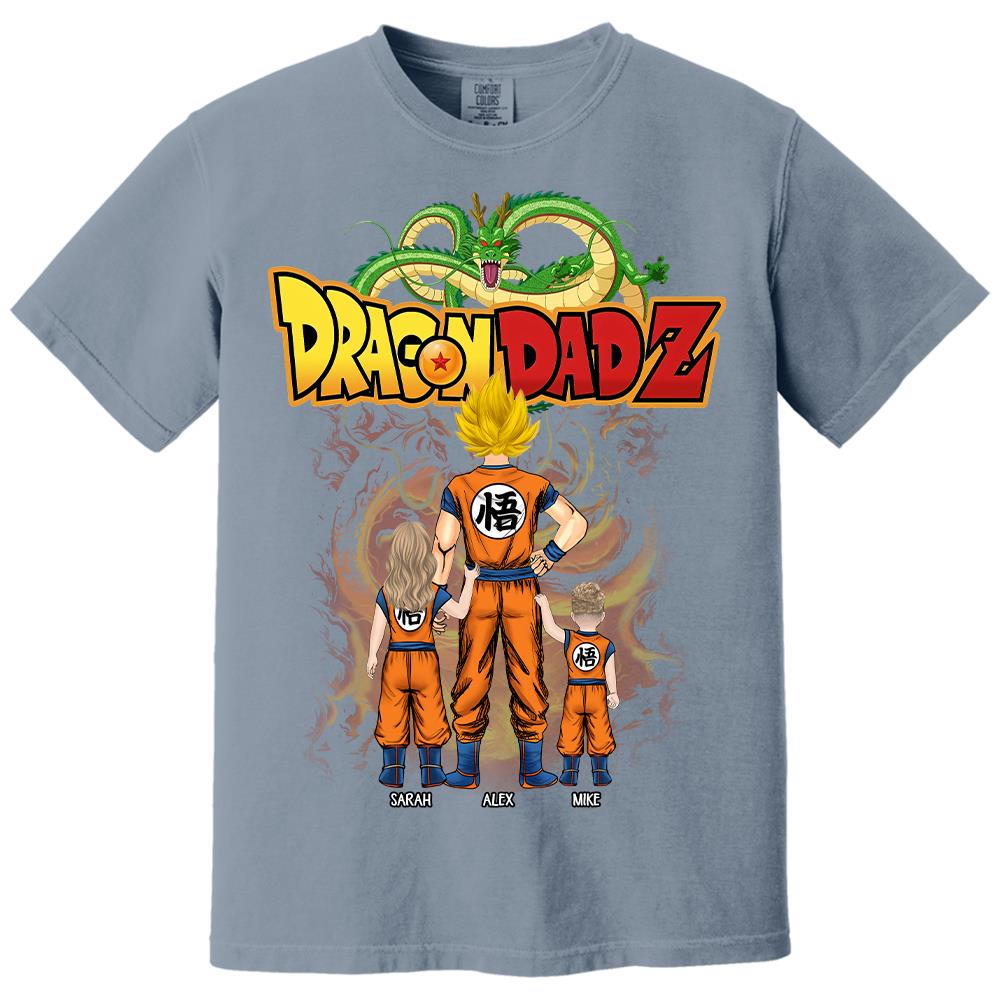 Custom Best Dad Saiyan Shirt, Dragon Dad  Shirt Gift For Father's Day L0411 Hv01