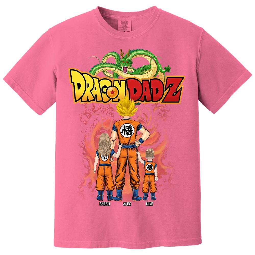 Custom Best Dad Saiyan Shirt, Dragon Dad  Shirt Gift For Father's Day L0411 Hv01