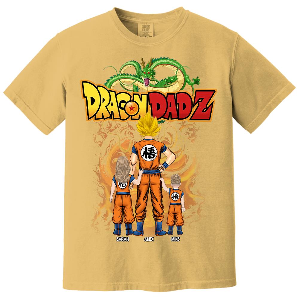 Custom Best Dad Saiyan Shirt, Dragon Dad  Shirt Gift For Father's Day L0411 Hv01
