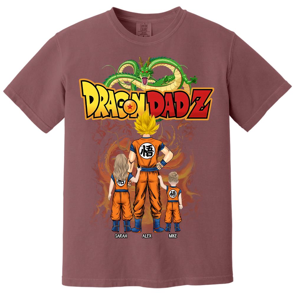 Custom Best Dad Saiyan Shirt, Dragon Dad  Shirt Gift For Father's Day L0411 Hv01