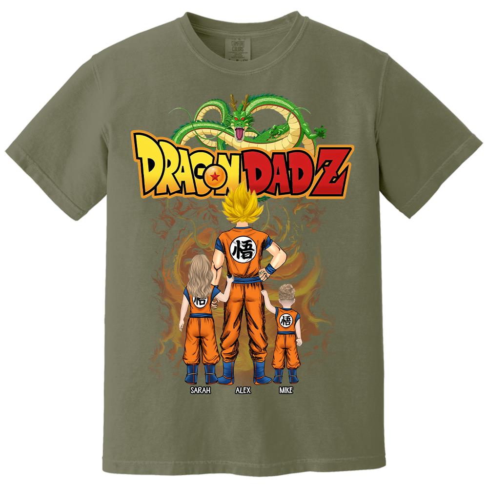 Custom Best Dad Saiyan Shirt, Dragon Dad  Shirt Gift For Father's Day L0411 Hv01