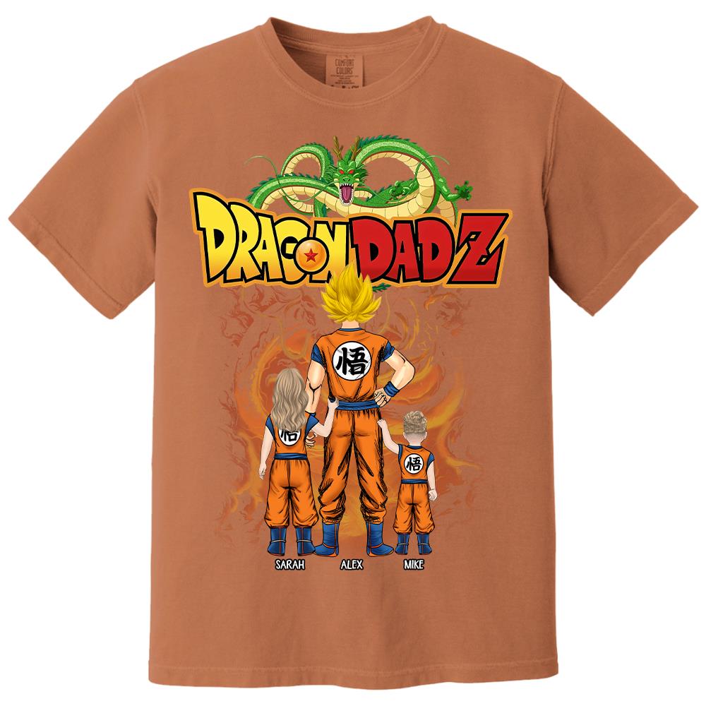 Custom Best Dad Saiyan Shirt, Dragon Dad  Shirt Gift For Father's Day L0411 Hv01