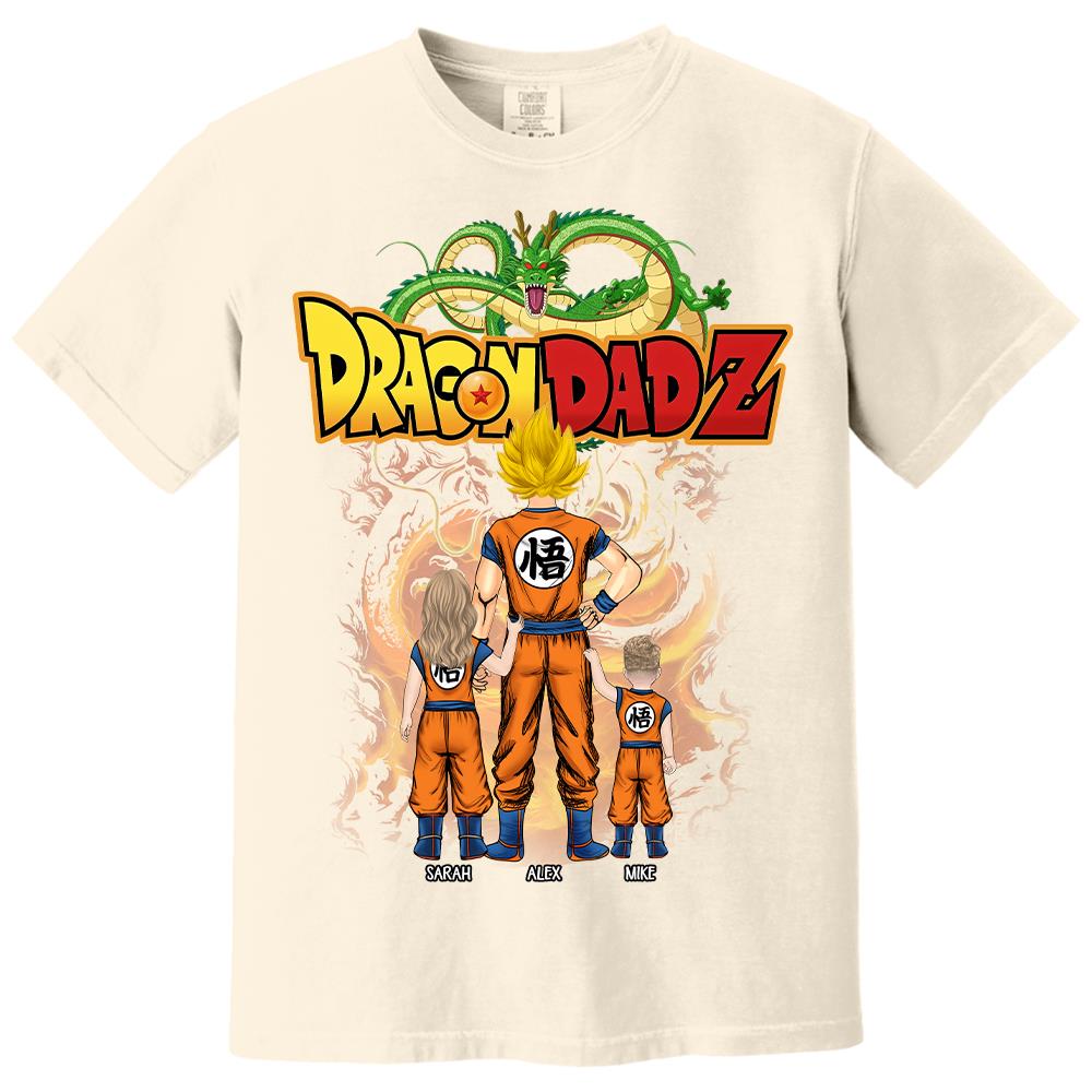 Custom Best Dad Saiyan Shirt, Dragon Dad  Shirt Gift For Father's Day L0411 Hv01