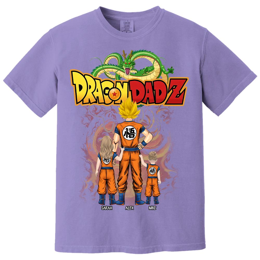 Custom Best Dad Saiyan Shirt, Dragon Dad  Shirt Gift For Father's Day L0411 Hv01