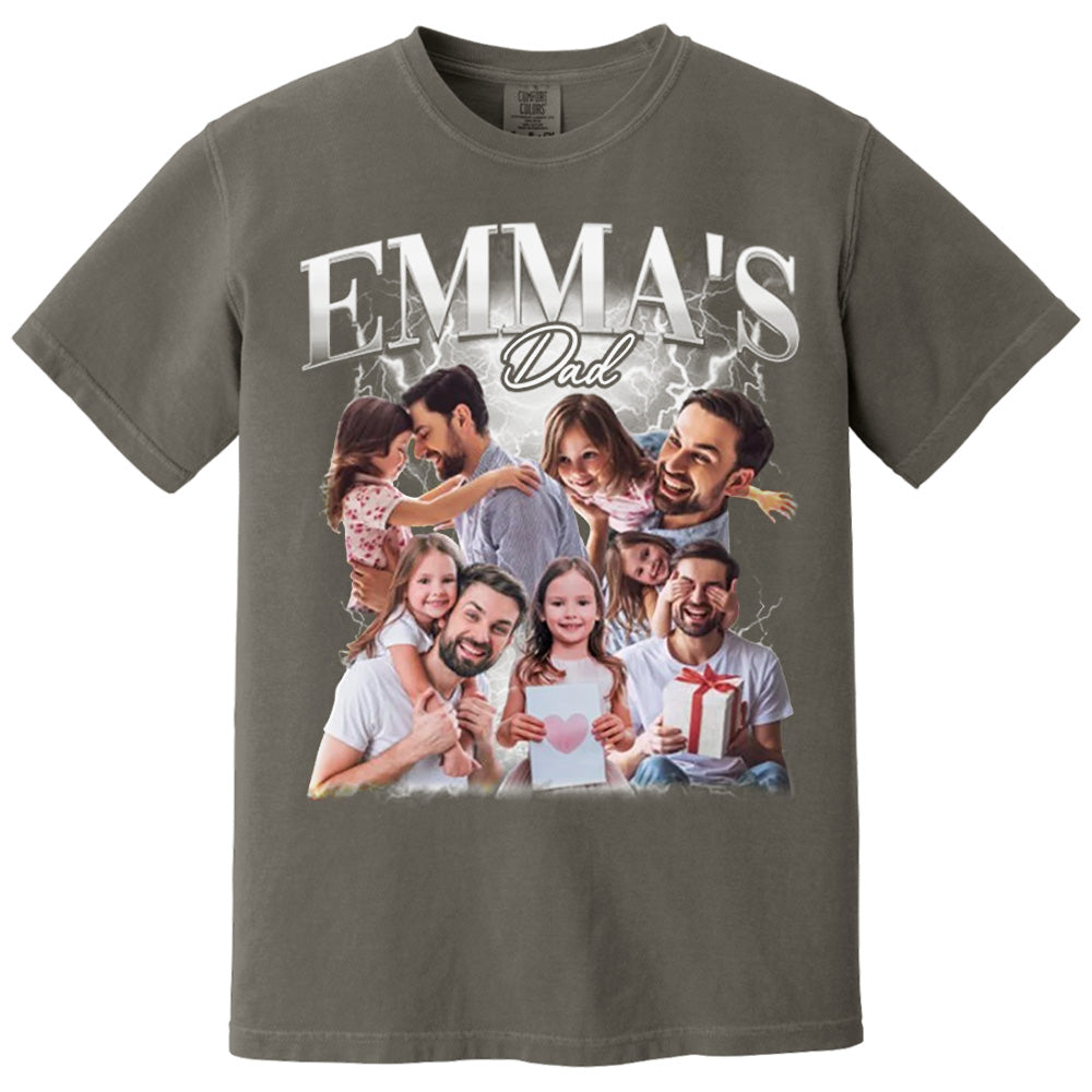 Fathers Day Gift From Daughter, Customized Dad Own Bootleg Rap Tee Shirts, Custom Vintage Shirt