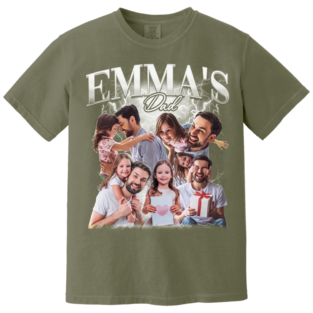 Fathers Day Gift From Daughter, Customized Dad Own Bootleg Rap Tee Shirts, Custom Vintage Shirt