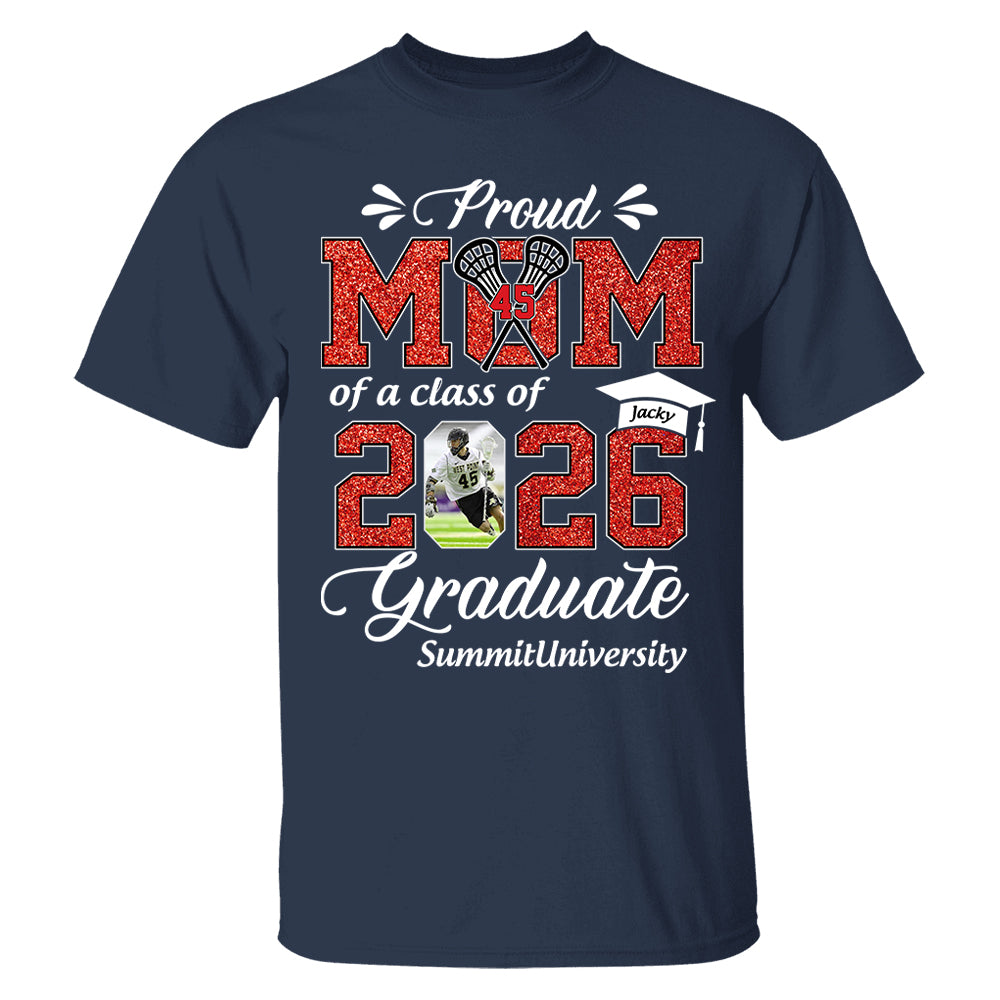 Personalized Lacrosse Graduation Shirt Class of 2026 Custom Senior Shirt Family Graduation Gift Lacrosse Senior 2026 Shirt Na02 T24