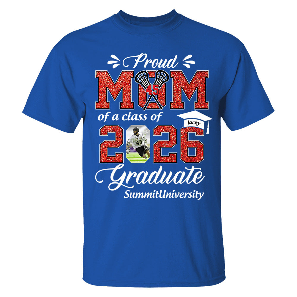 Personalized Lacrosse Graduation Shirt Class of 2026 Custom Senior Shirt Family Graduation Gift Lacrosse Senior 2026 Shirt Na02 T24
