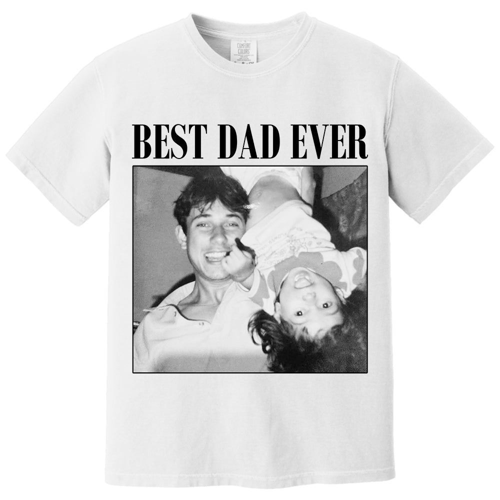 Custom Photo Dad Shirt, Personalised Comfort Colors Dad Shirt, Dad Picture Tshirt , Christmas Gift for Dad, Dad Tee, Dad Gift, Grandpa Gift VH01