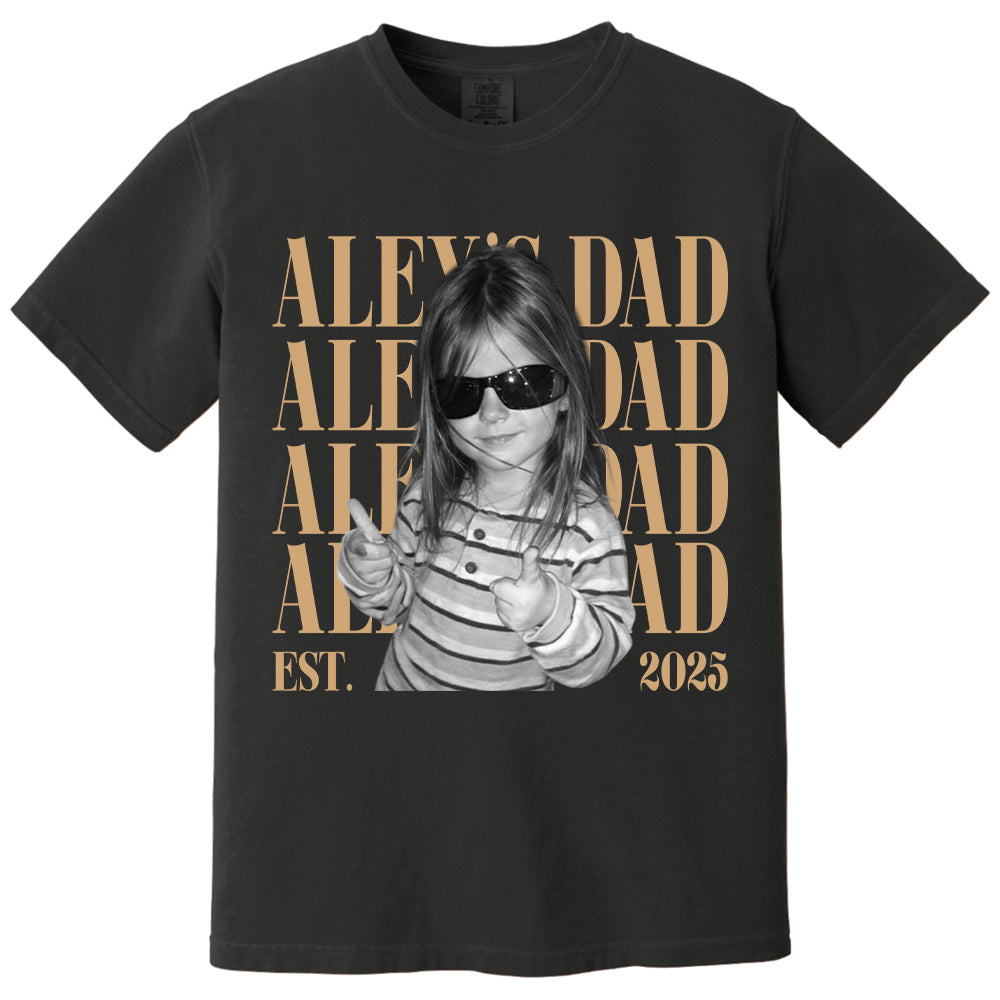 Classic Custom Dad Vintage Photo Shirt: Personalized Fathers Day Shirt With Kids Photo, Funny Dad Shirt, Best Dad Ever Shirt, New Dad Gift T24