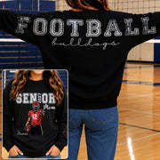 Custom Senior Football Mom Sweatshirt, Senior Night 2027 L0411 Nh00