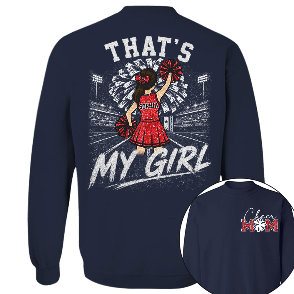 Personalized Cheer Mom Shirt, Custom Those Are My Boys T-Shirt, Team Name & Player Number Tee, Cheerleading Season Gift NA02 VH01