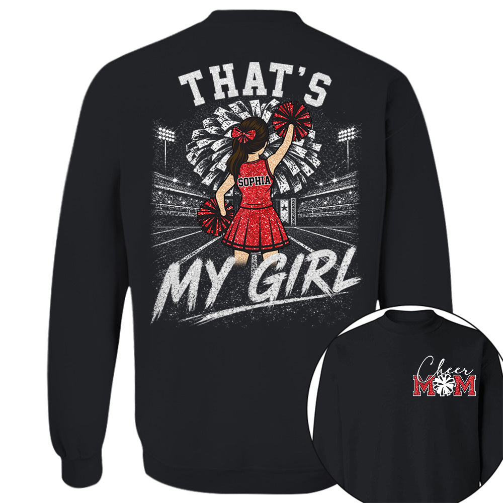 Personalized Cheer Mom Shirt, Custom Those Are My Boys T-Shirt, Team Name & Player Number Tee, Cheerleading Season Gift NA02 VH01