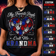 Personalized My Favorite People Call Me Grandma 250 Years American Shirt Hv01