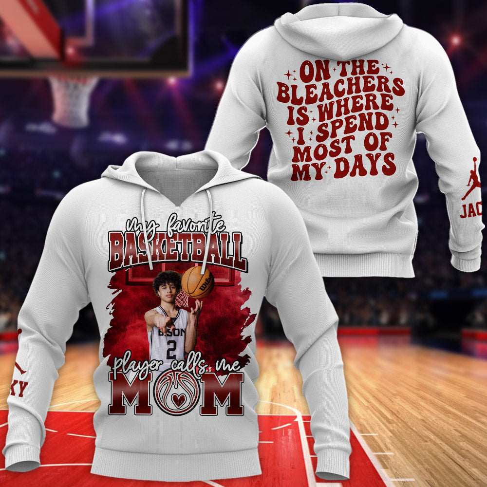 My Favorite Basketball Player Calls Me Mom - Personalized All Over Print Shirt For Basketball Family T1807