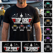 Personalized Top Dad Shirt, Father's Day Gift For Dad, Grandpa VH01