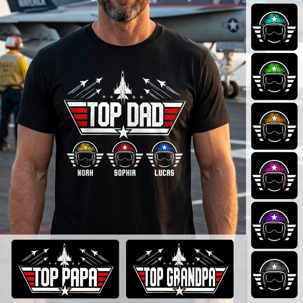Personalized Top Dad Shirt, Father's Day Gift For Dad, Grandpa VH01