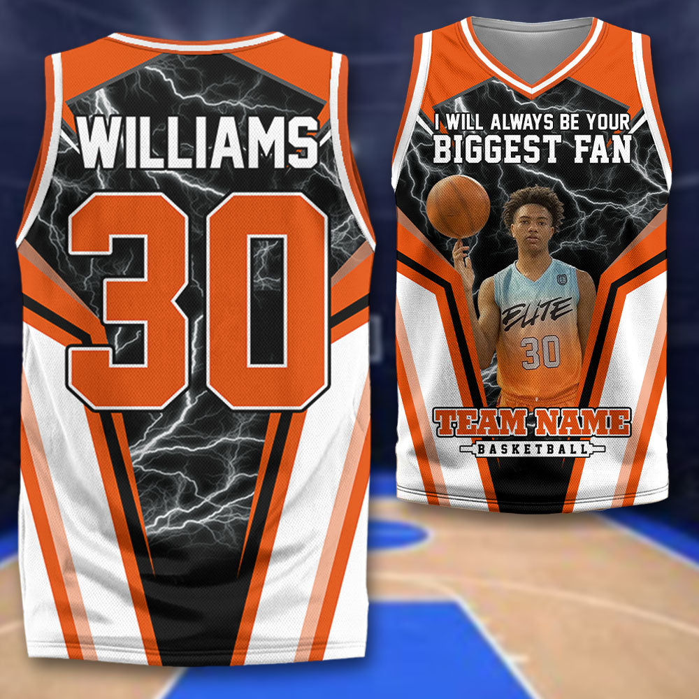 I Will Always Be Your Biggest Fan Personalized All Over Print Basketball Jersey For Basketball Mom Grandma Sport Family Na02 Pt99