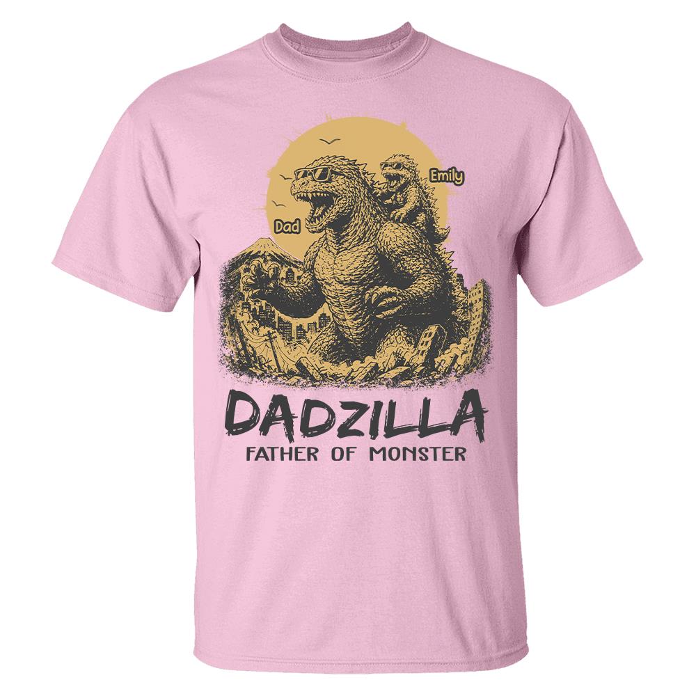 Dadzilla Father Of The Monsters Personalized Shirt Gift For Dad, Happy Father's Day 2026 T1807 Hv01